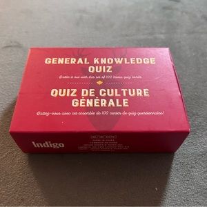 Indigo General Knowledge Quiz (50 cards with 100 questions)